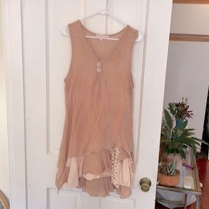 Two piece layered sleeveless dress by Pretty Angel